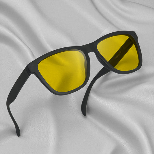 Specsnex x Catly | Cat-Eye Sunglasses | Black Rubber Coated TR90 Frame | Night Vision 100% UV Lenses