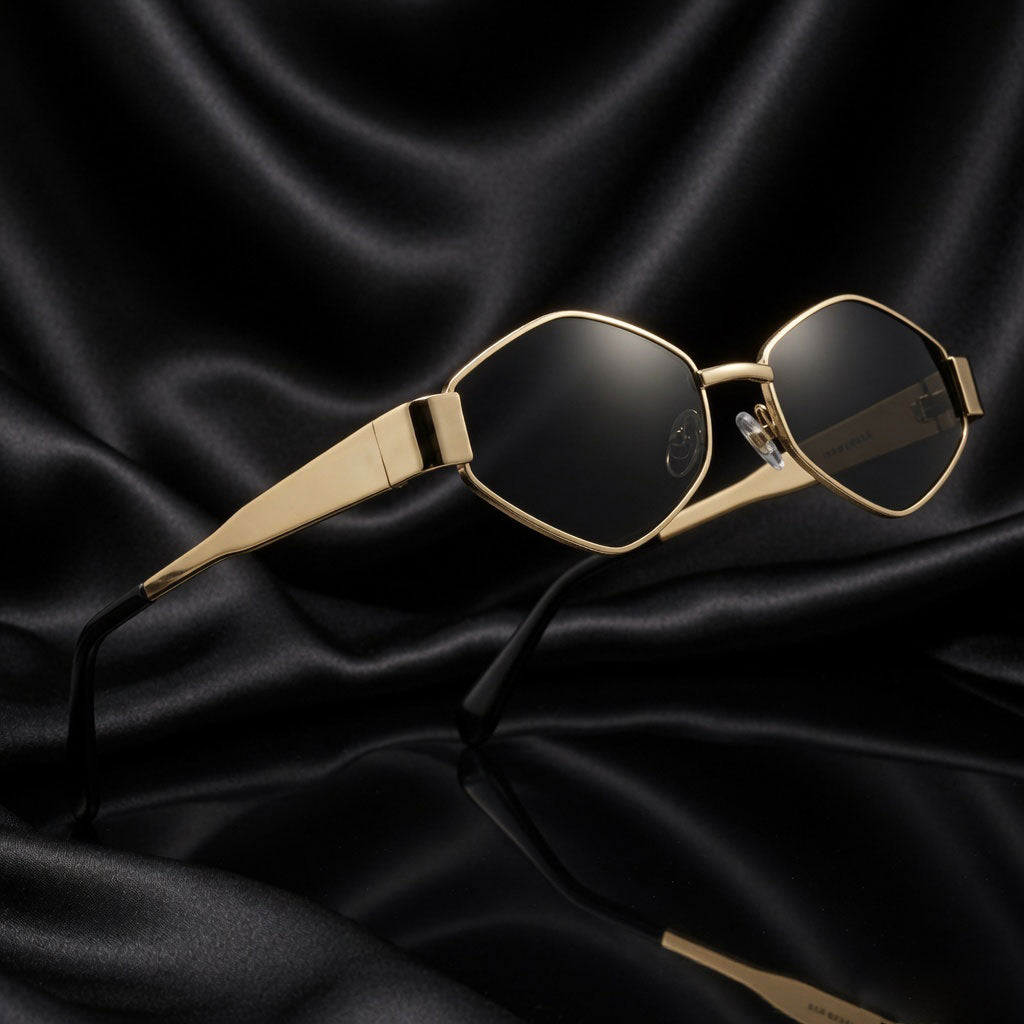 Specsnex x Hexa | Hexagonal Sunglasses | Metal Frame | 100% UV Protection