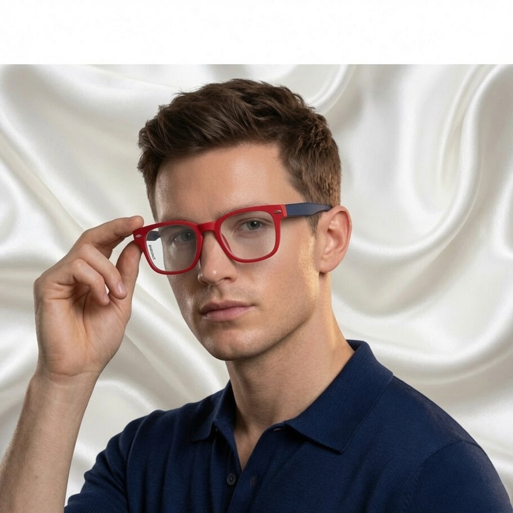Specsnex x Spidey Apex Series | Velvet Finish Square Sunglasses | Spidey Design TR90 High Grade Frame | Blue Cut Lenses