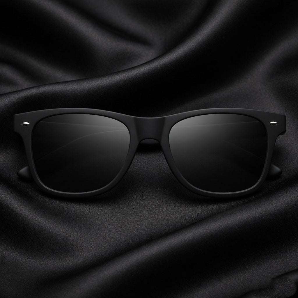 Specsnex x Legacy | Wayfarer Sunglasses | Full Black Rubber Coated TR90 Frame | 100% UV Protection