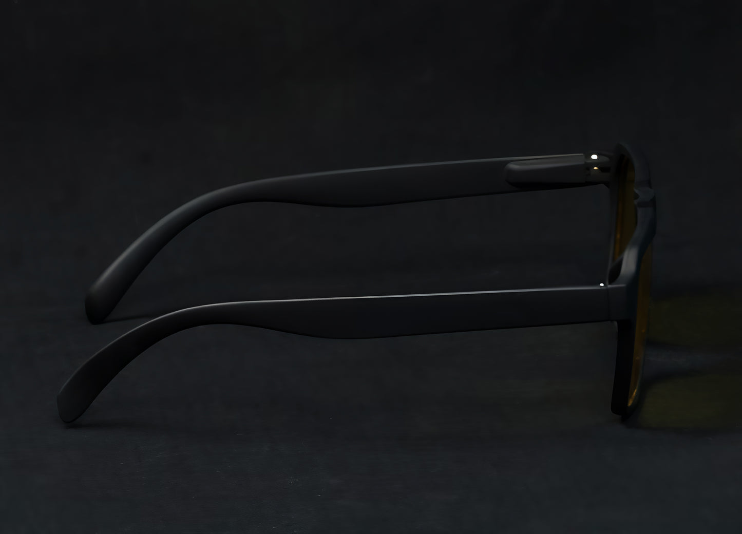 Specsnex x Vinto | Rectangle Sunglasses | Black Rubber Coated TR90 Frame | Night Vision 100% UV Lenses