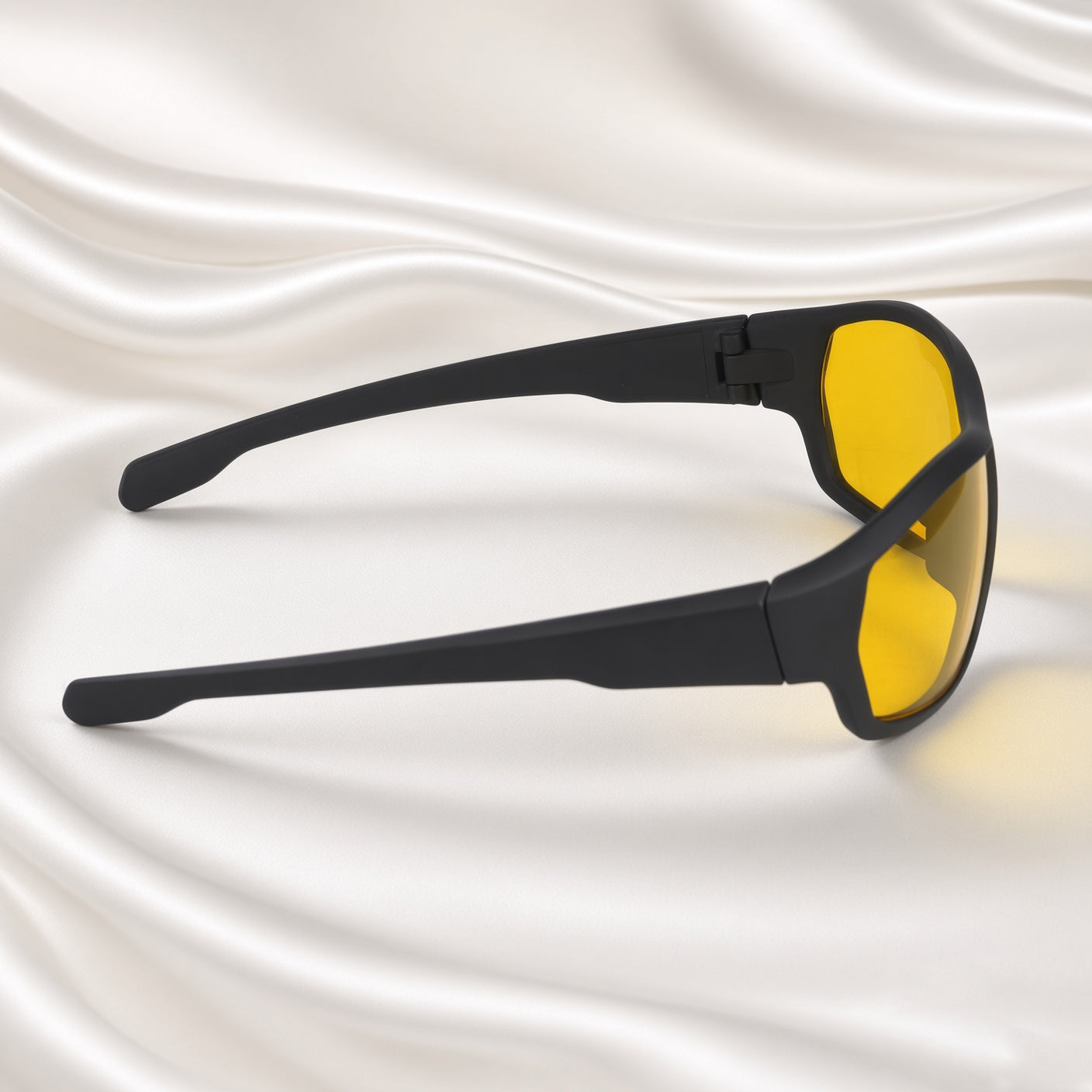 Specsnex x CHASING | Wrap Around Sports Sunglasses | Black Rubber Coated TR90 Frame |Night Vision 100% UV Lenses