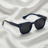 Specsnex x Thicker | Glossy Square Sunglasses | Navy Blue TR90 Frame | 100% UV Protection