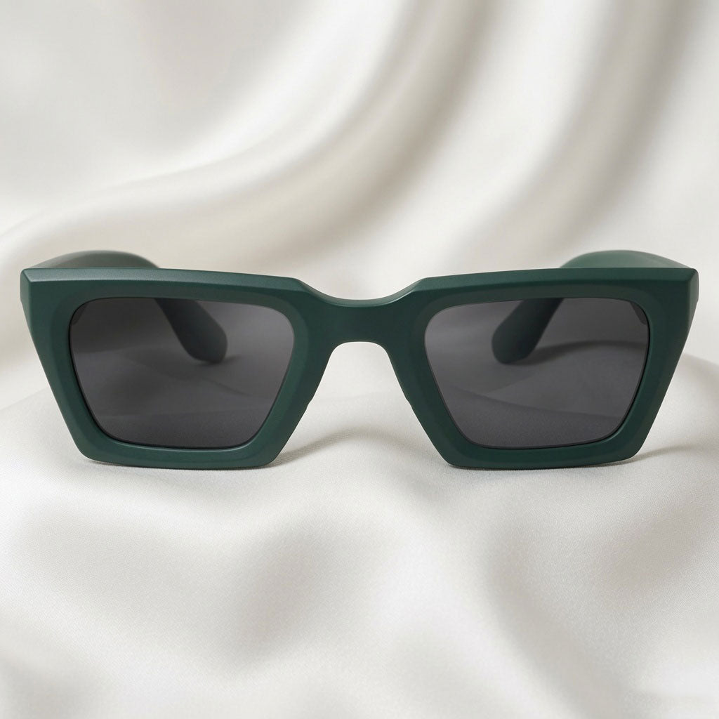 Specsnex x Vector | V-Shaped Sunglasses | Olive TR90 Frame | 100% UV Protection