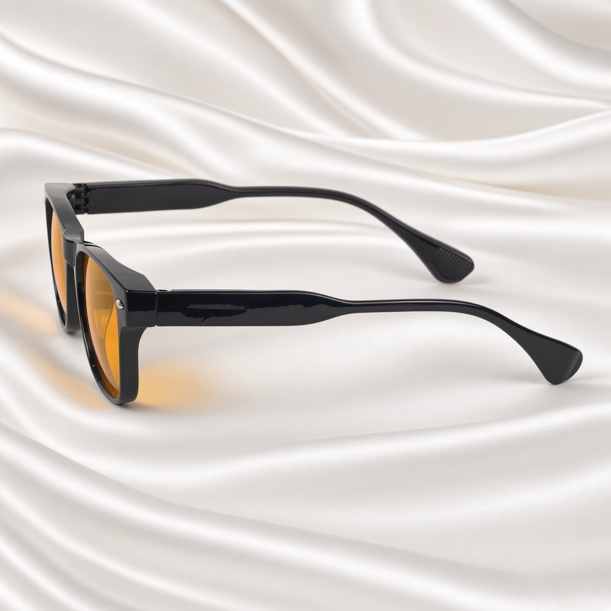 Specsnex x LUXE| Glossy Wayfarer Sunglasses |   Black TR90 Frame | Night Vision 100% UV Lenses