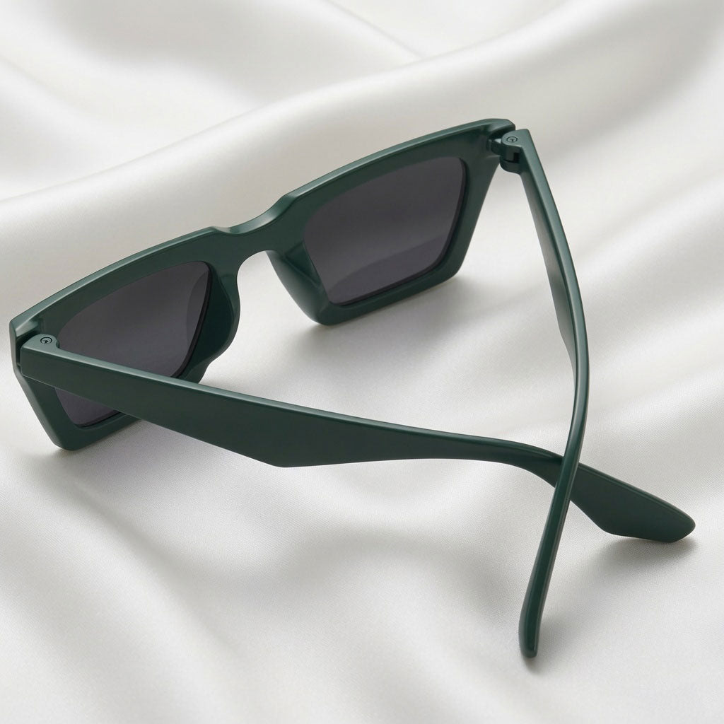Specsnex x Vector | V-Shaped Sunglasses | Olive TR90 Frame | 100% UV Protection