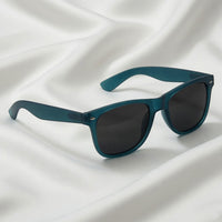 Specsnex x Legacy | Square Sunglasses | Translucent Dark Teal Rubber Coated TR90 Frame | 100% UV Protection