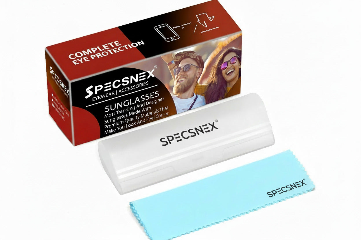 Specsnex x Catly | Cat-Eye Sunglasses | Black Rubber Coated TR90 Frame | Brown 100% UV Lenses