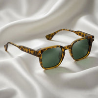 Specsnex x Thicker | Glossy Square Sunglasses | Leopard Print TR90 Frame | 100% UV Protection