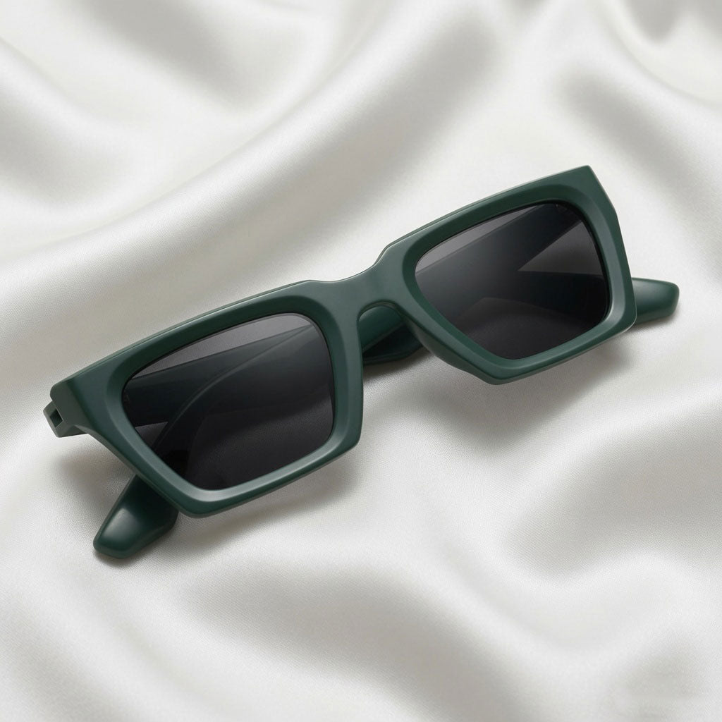 Specsnex x Vector | V-Shaped Sunglasses | Olive TR90 Frame | 100% UV Protection